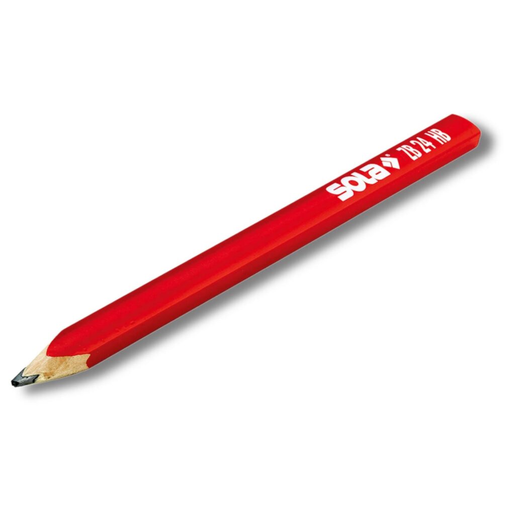 DIY red construction pencil